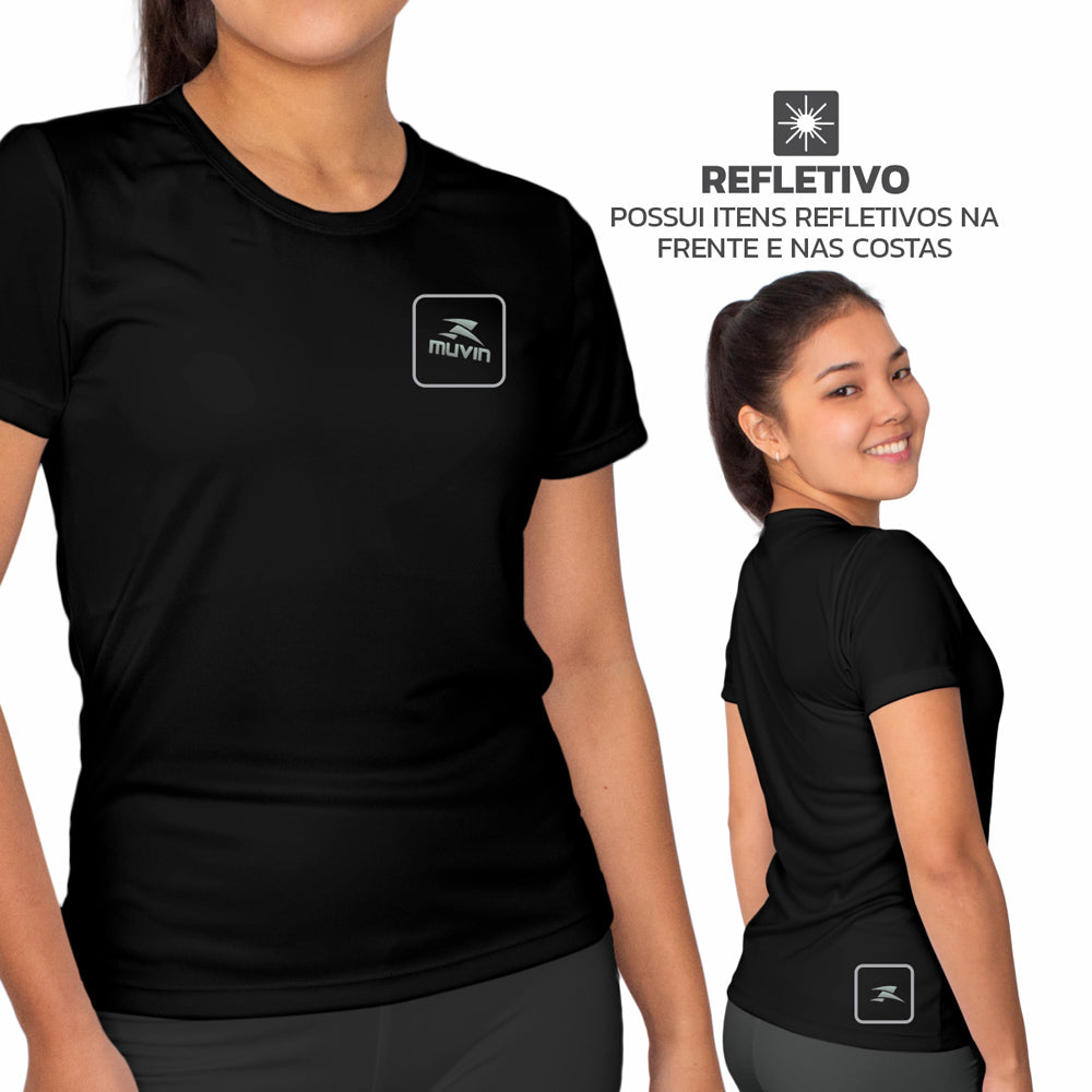 Kit 3 Camisetas Femininas Color Dry Workout SS Muvin