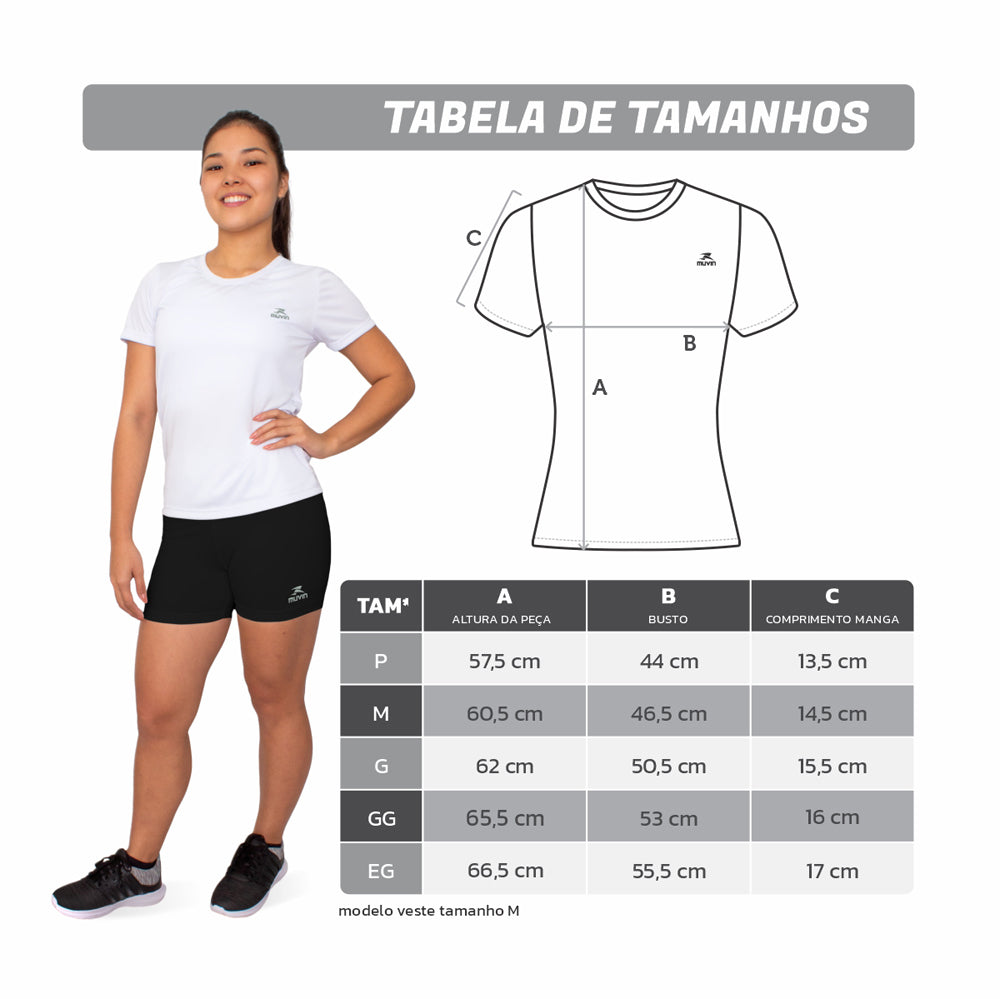 Camiseta Color Dry Workout SS - Feminino