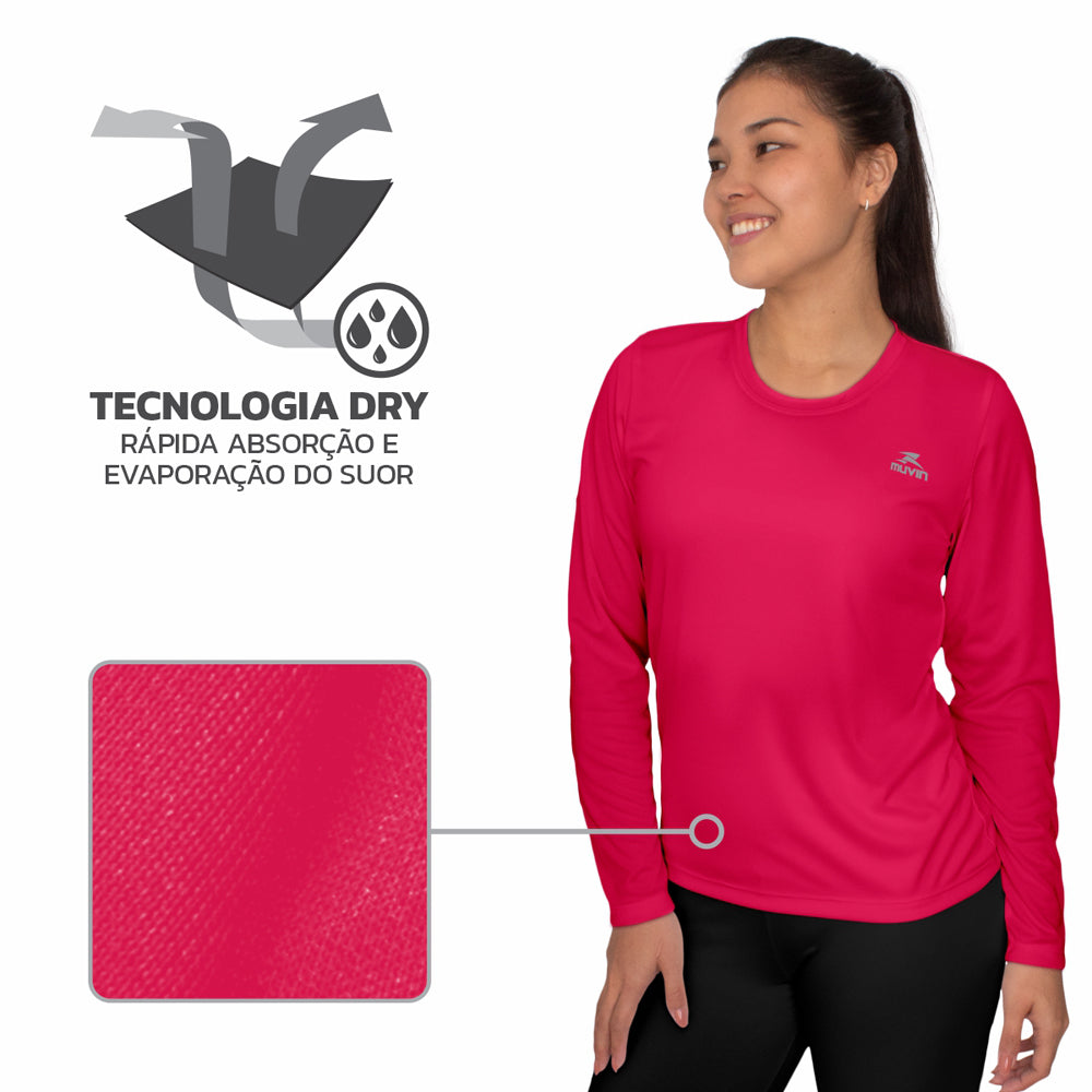 Camisa Manga Longa Dry Basic LS FPS50 - Feminino