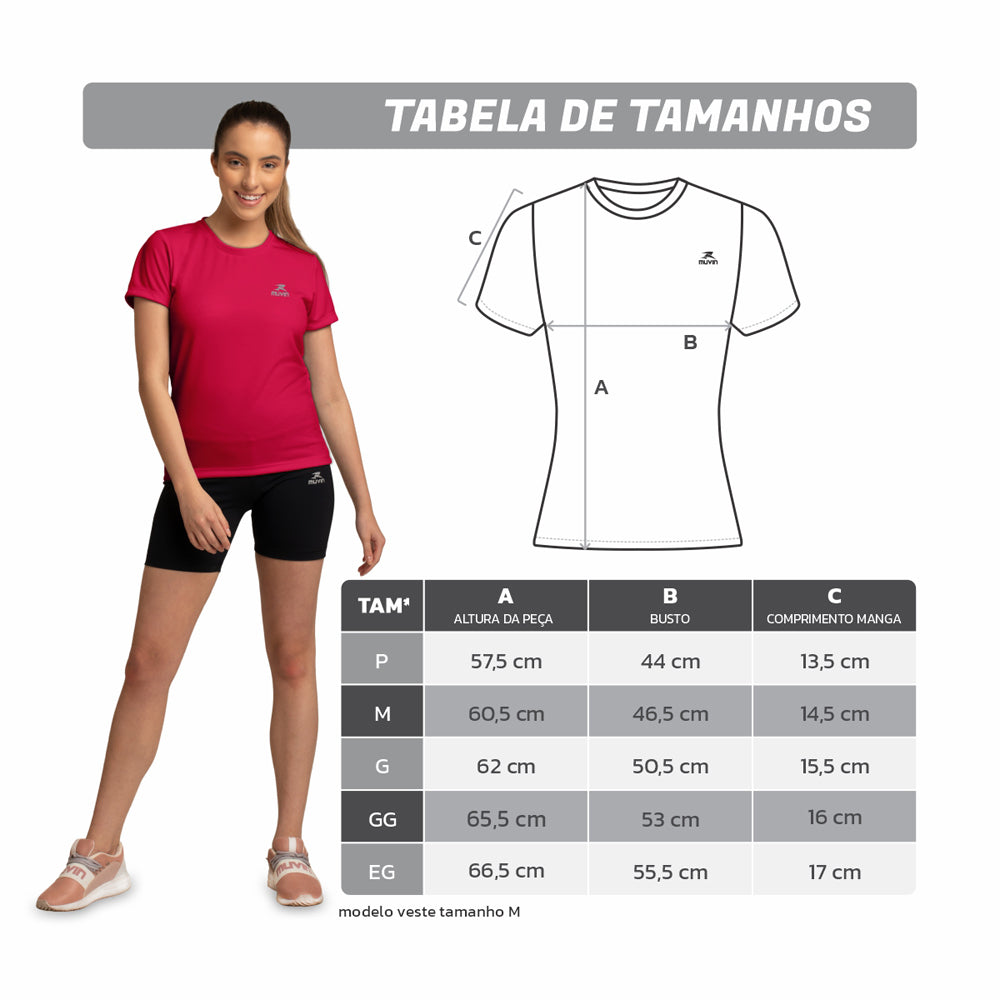 Camiseta Dry Basic SS FPS50 - Feminino - Kit com 3