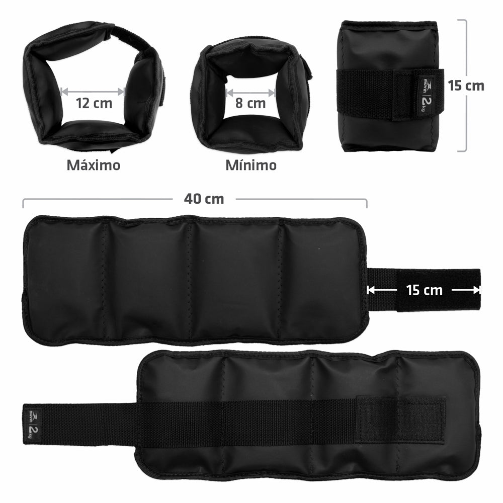 Kit Colchonete de Espuma D50 + Corda de Pular + Caneleira de Peso 2kg + Kit Mini Band 3 Tensões