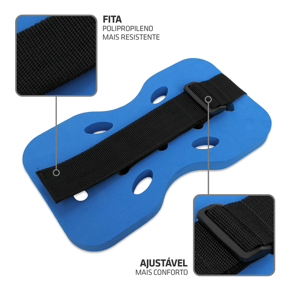 Kit Prancha Corretiva + Caneleira Hidroginástica - 1kg à 2kg + Cinto Flutuante