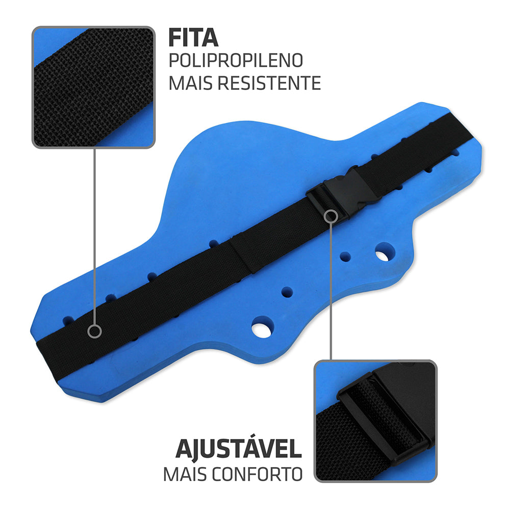 Kit Prancha Corretiva + Caneleira Hidroginástica - 1kg à 2kg + Cinto Flutuante