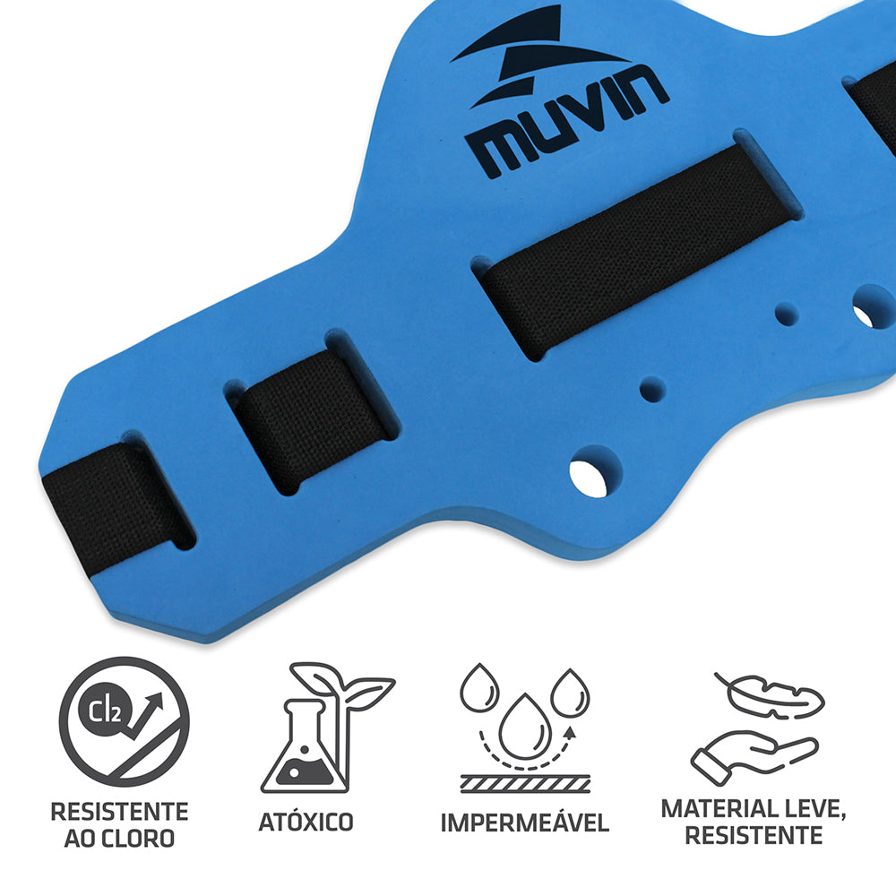 Kit Prancha Corretiva + Caneleira Hidroginástica - 1kg à 2kg + Cinto Flutuante