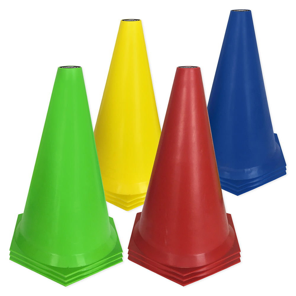 Cone de Marcação de Plástico - 24cm - Kit com 12