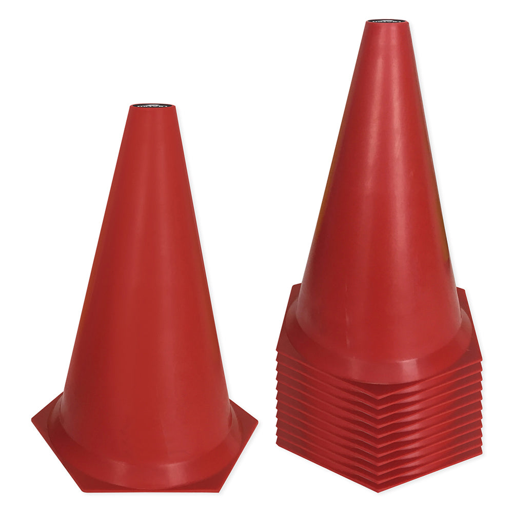 Cone de Marcação de Plástico - 24cm - Kit com 12