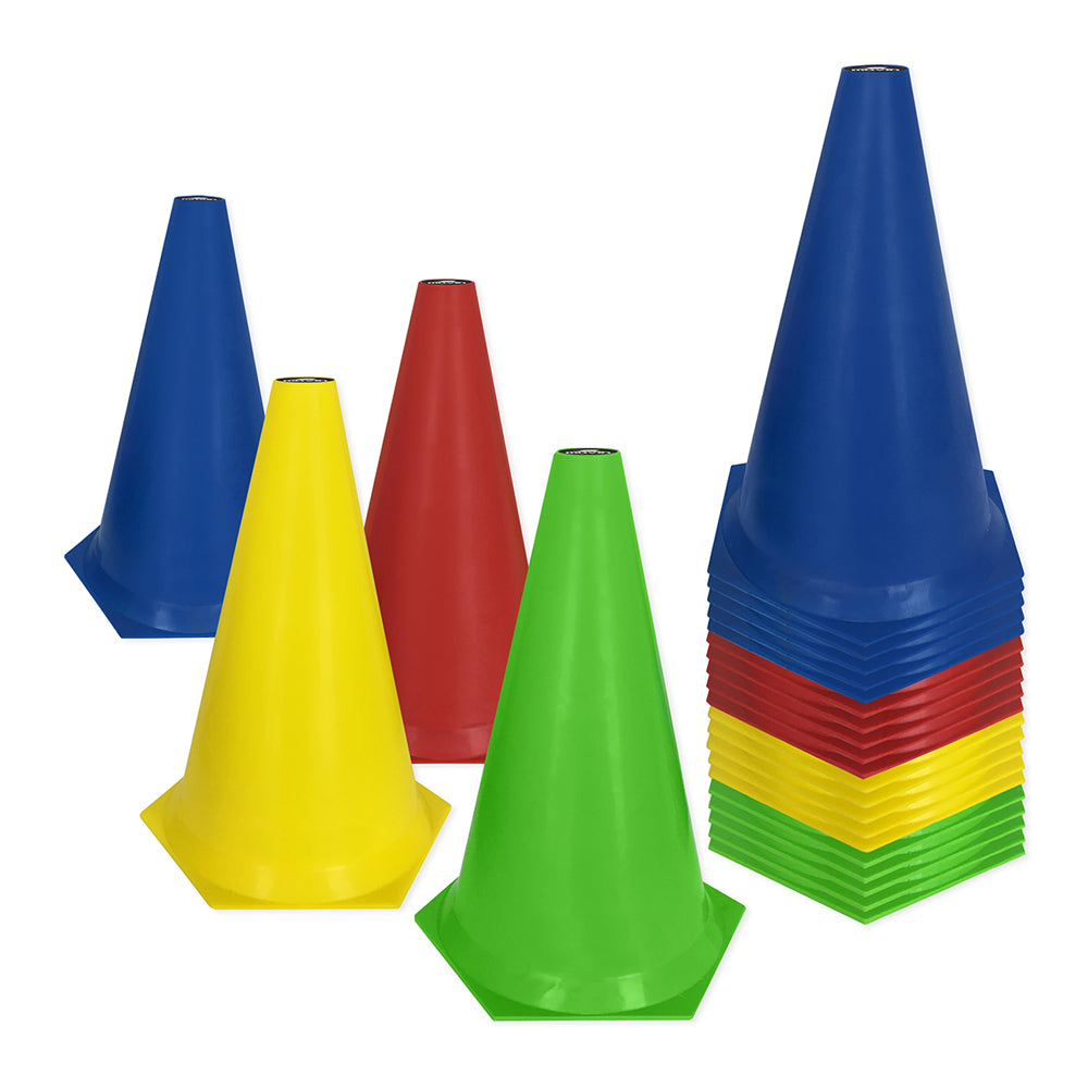Cone de Marcação Muvin para Treinamento Esportivo - 24cm - Kit com 24