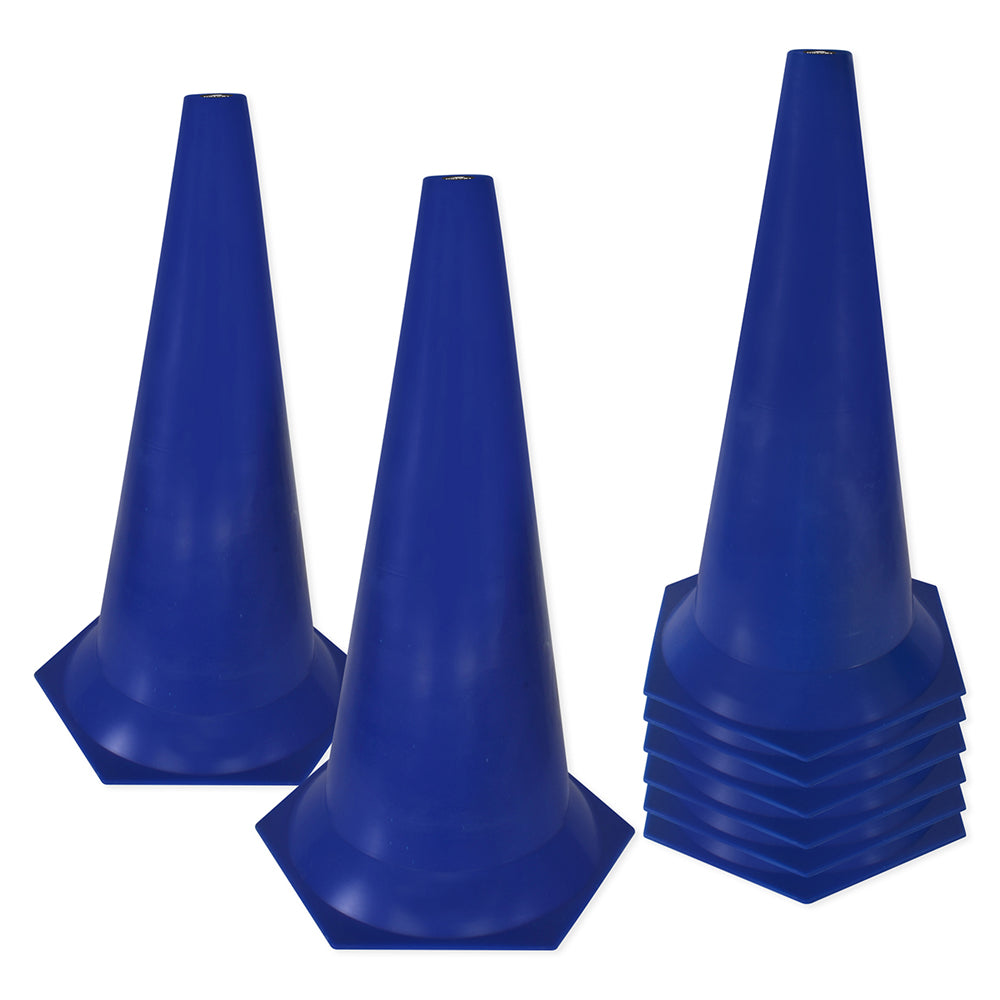 Cone de Marcação de Plástico - 50cm - Kit com 8