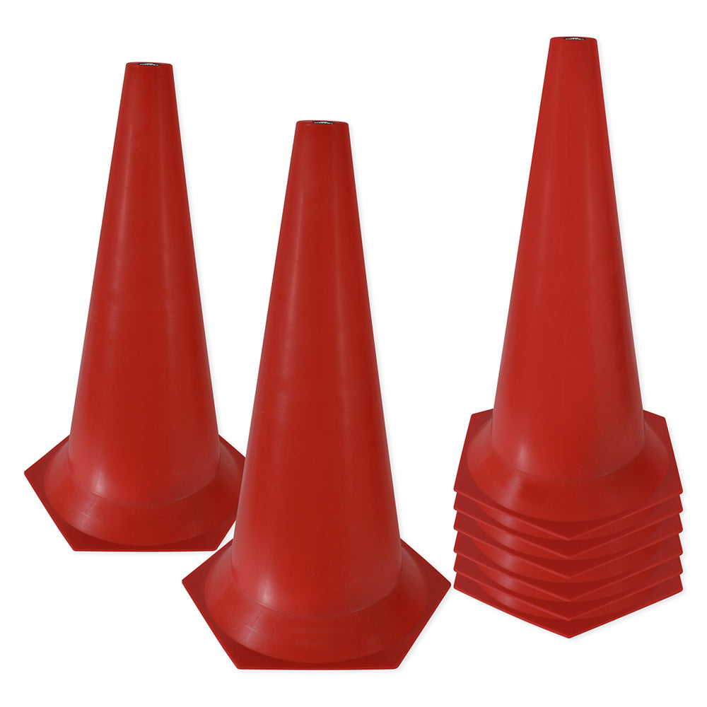 Cone de Marcação de Plástico - 50cm - Kit com 8