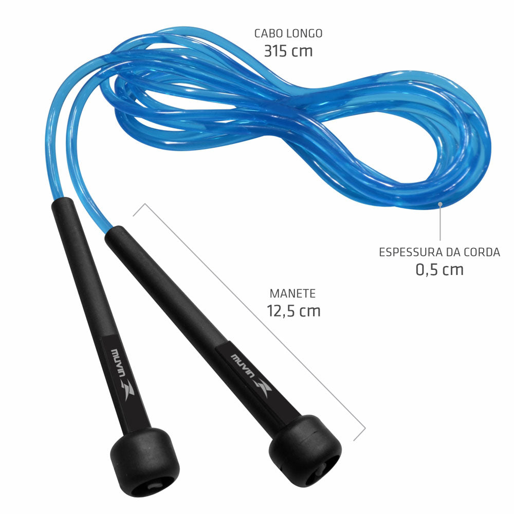 Kit Corda + Roda Abdominal + Mini Bands + Colchonete Muvin