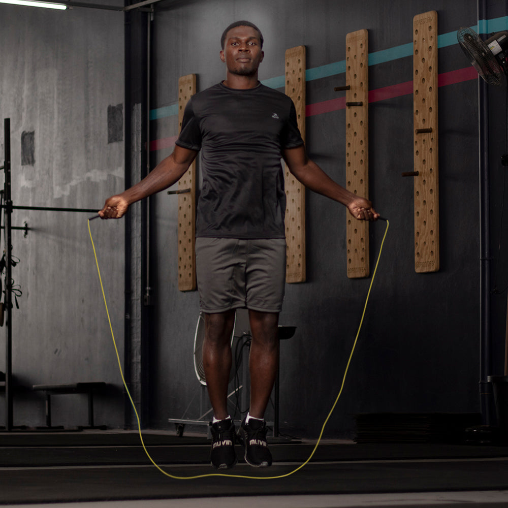 Kit Colchonete D18 + Corda de Pular + Roda de Exercícios