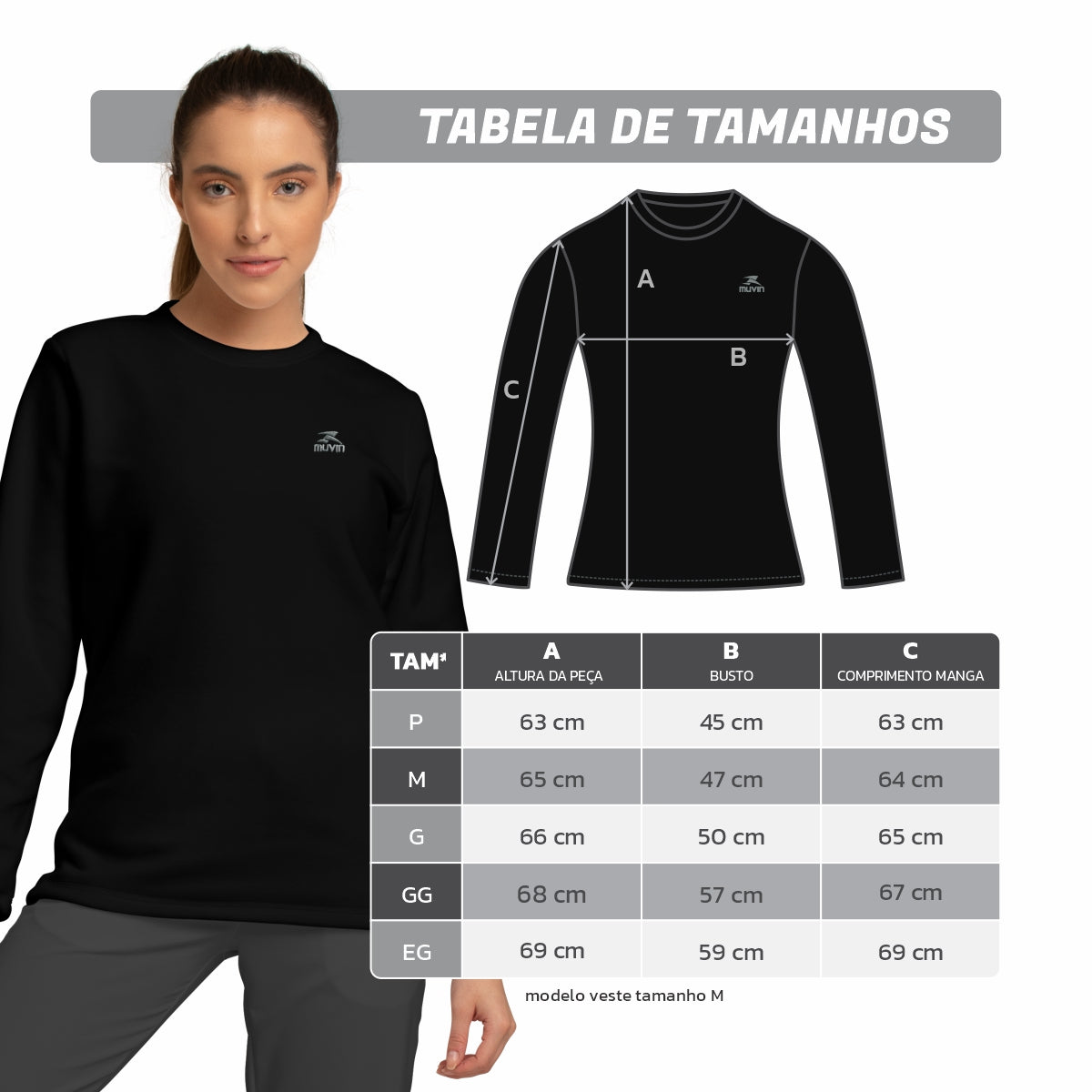 Blusa Fleece FPS UV50+ Solid LS/CN - Feminino
