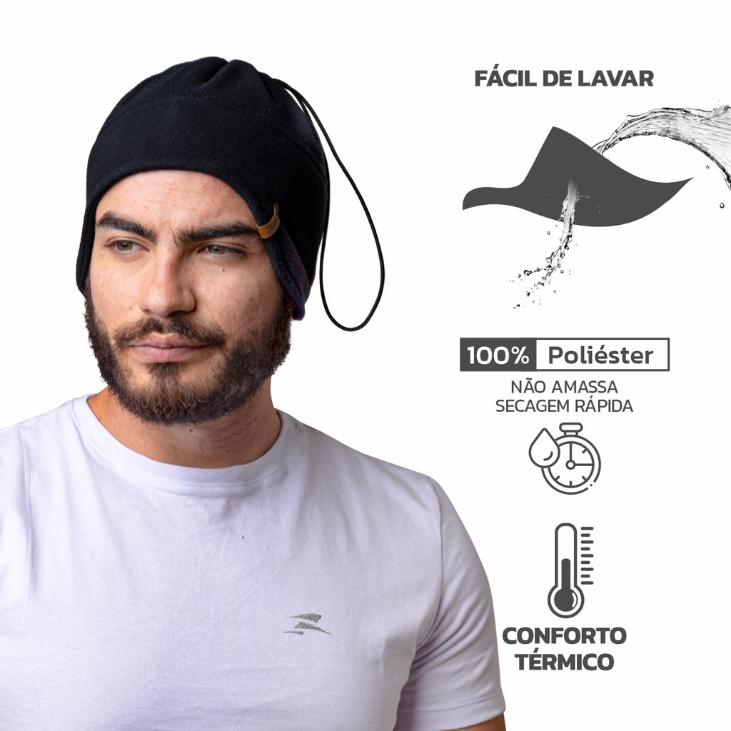 Gorro Faixa Fleece Multiuso 3 em 1 FPS UV50+