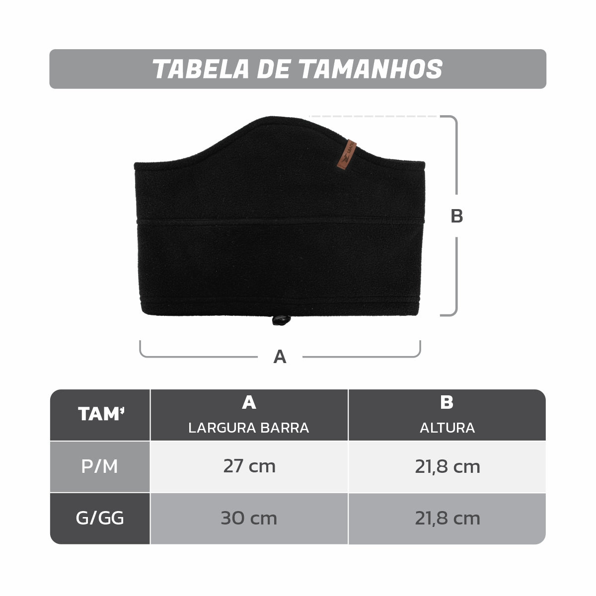 Gorro Faixa Fleece Multiuso 3 em 1 FPS UV50+