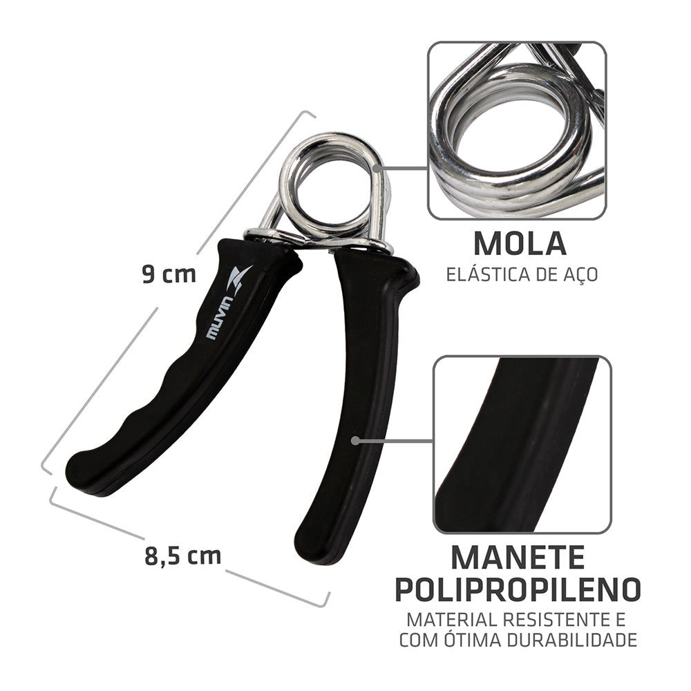 Kit Hand Grip - 3 Pares de Tensões Diferentes - Leve, Média e Alta