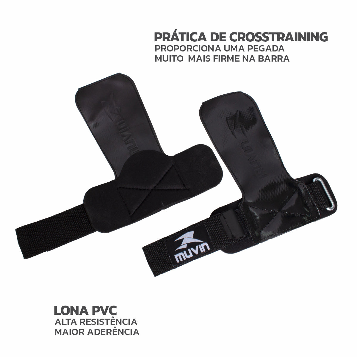 Kit Cinturão de Musculação + Luva Hand Grip para Crossfit Power