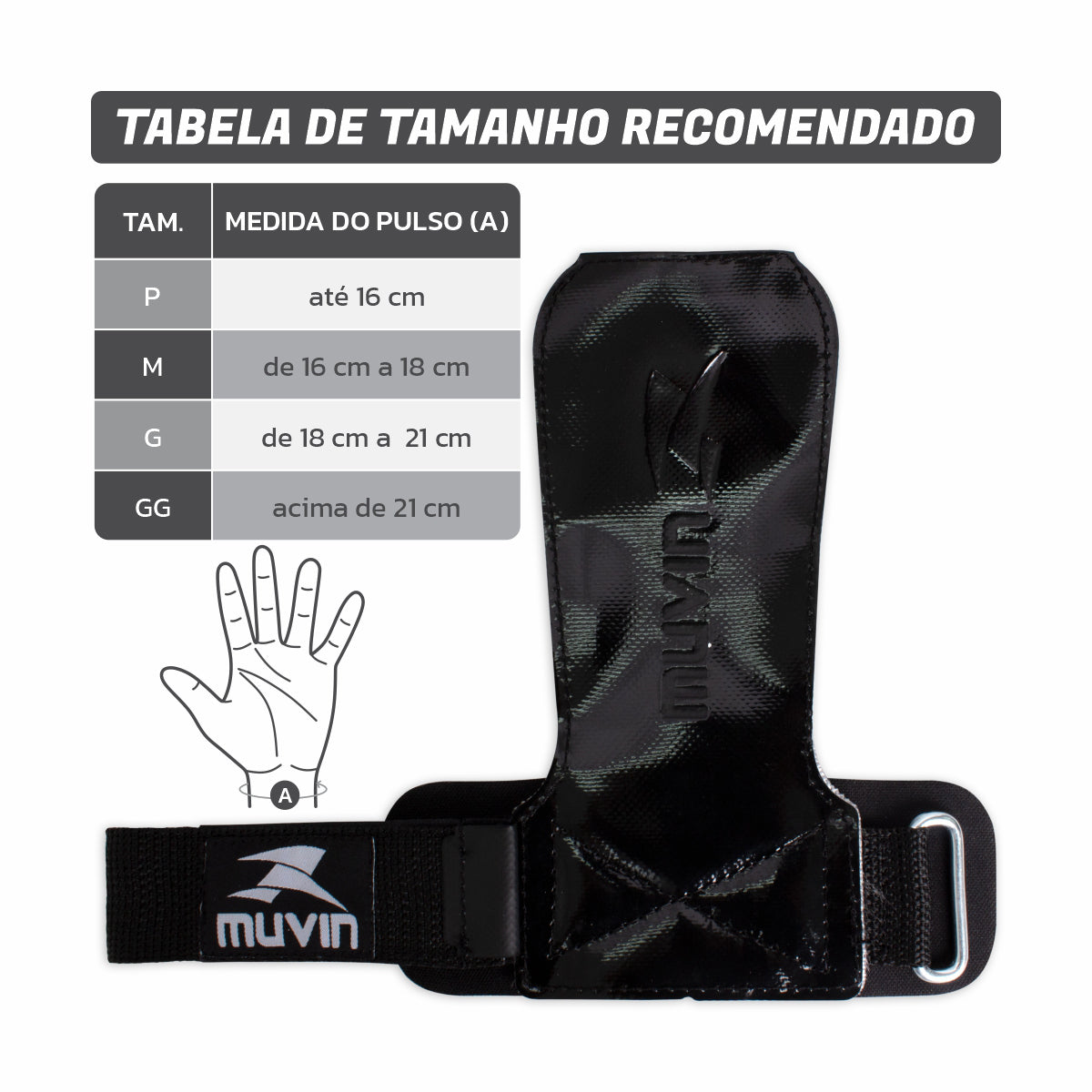 Kit Cinturão de Musculação + Luva Hand Grip para Crossfit Power