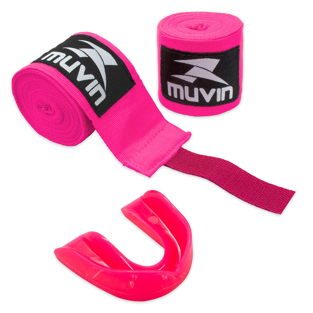 Kit Bandagem Elástica 3m + Protetor Bucal Muvin