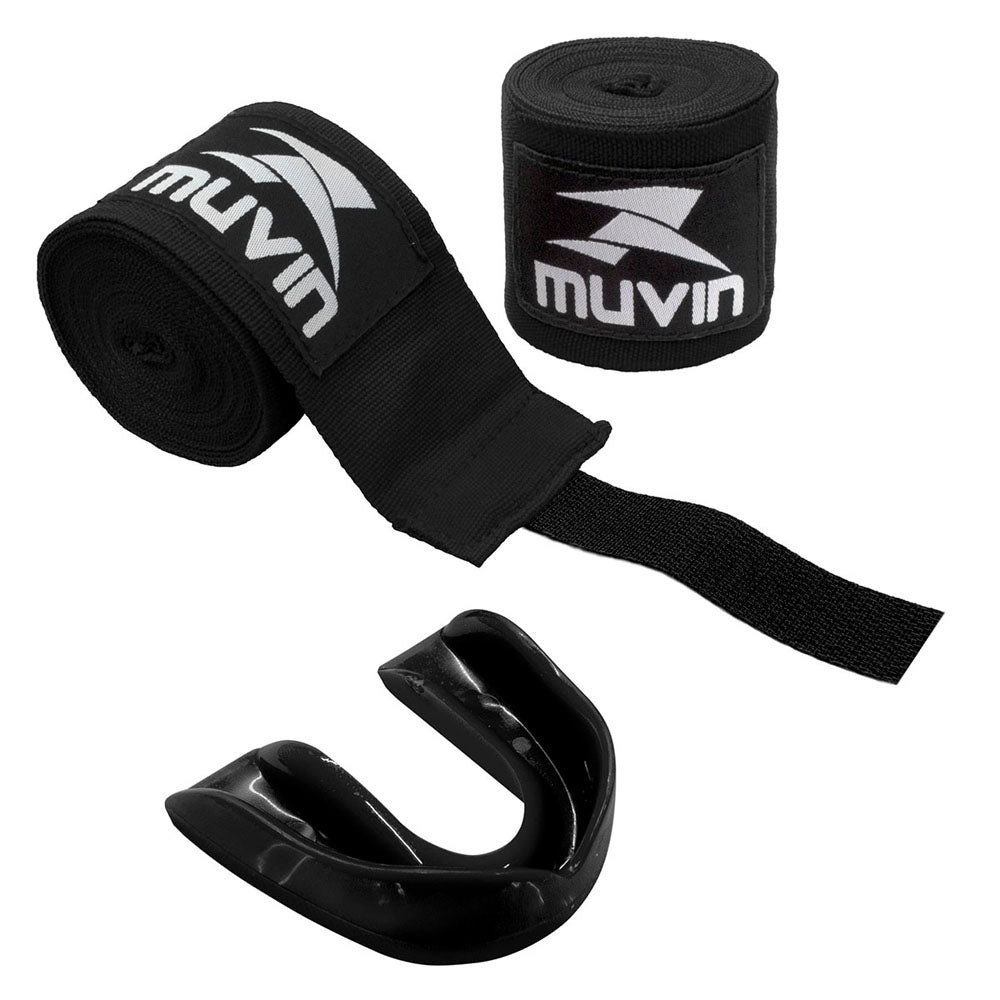 Kit Bandagem Elástica 3m + Protetor Bucal Muvin
