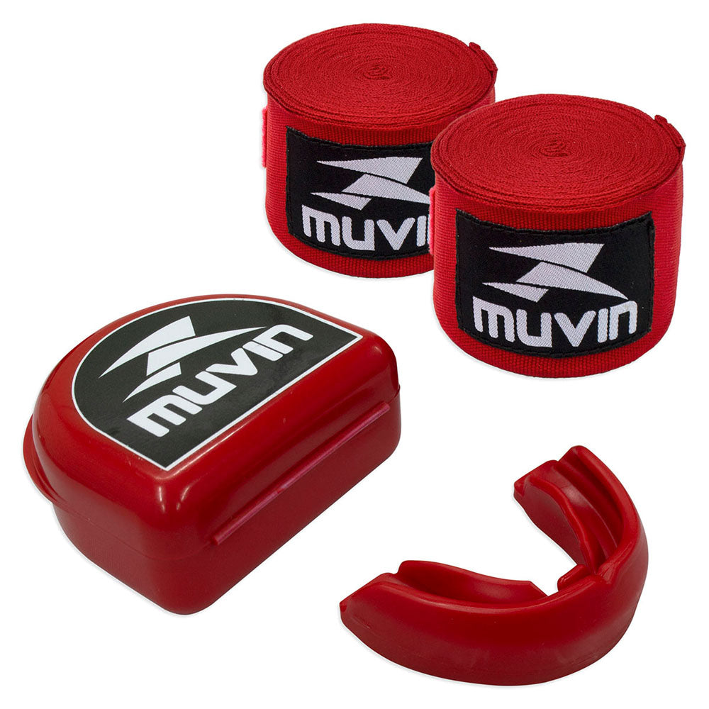 Kit Bandagem Elástica 5m + Protetor Bucal Profissional Muvin Muvin