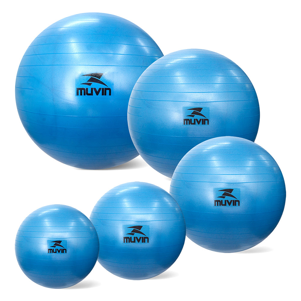 Kit Bolas de Pilates - 45cm + 55cm + 65cm + 75cm + 85cm