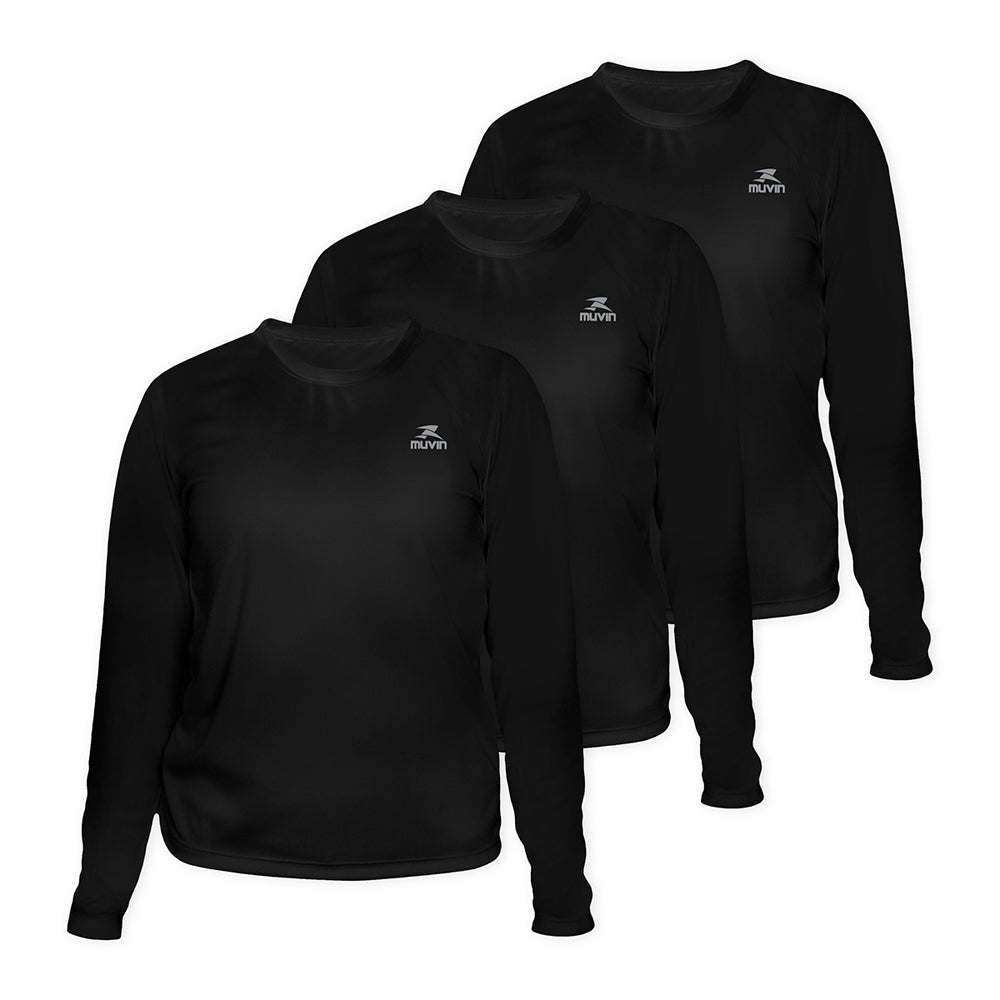 Camisa Manga Longa Dry Basic LS FPS50 - Feminino - Kit com 3
