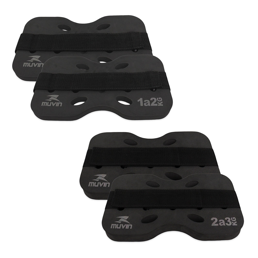 Kit Caneleira Hidroginástica - 1kg à 2kg + 2kg à 3kg