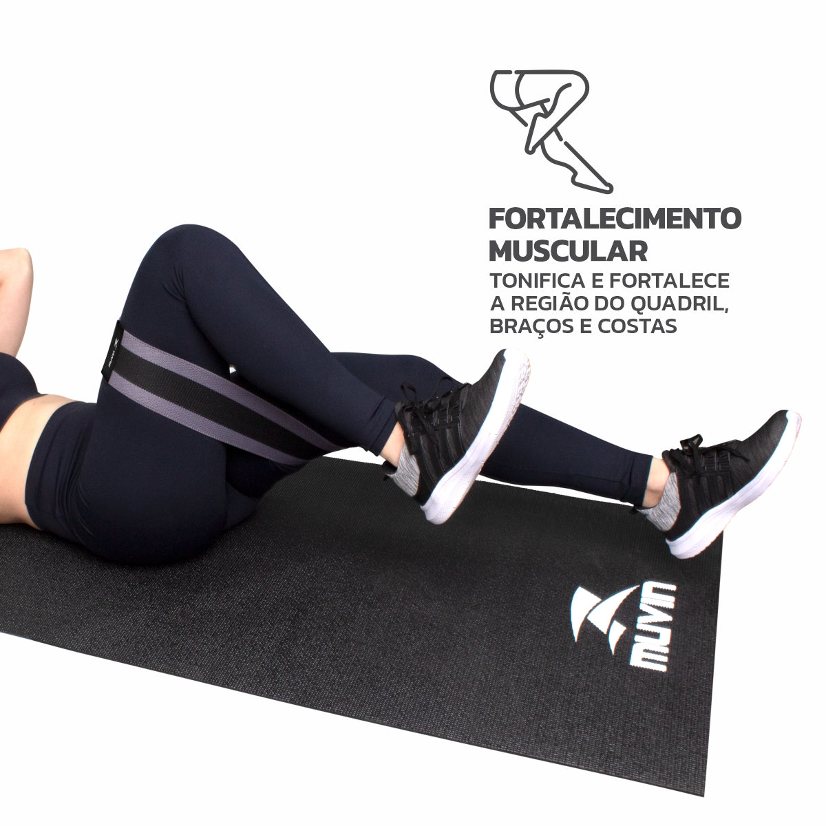 Hip Band - Kit com três elásticos de tensões diferentes