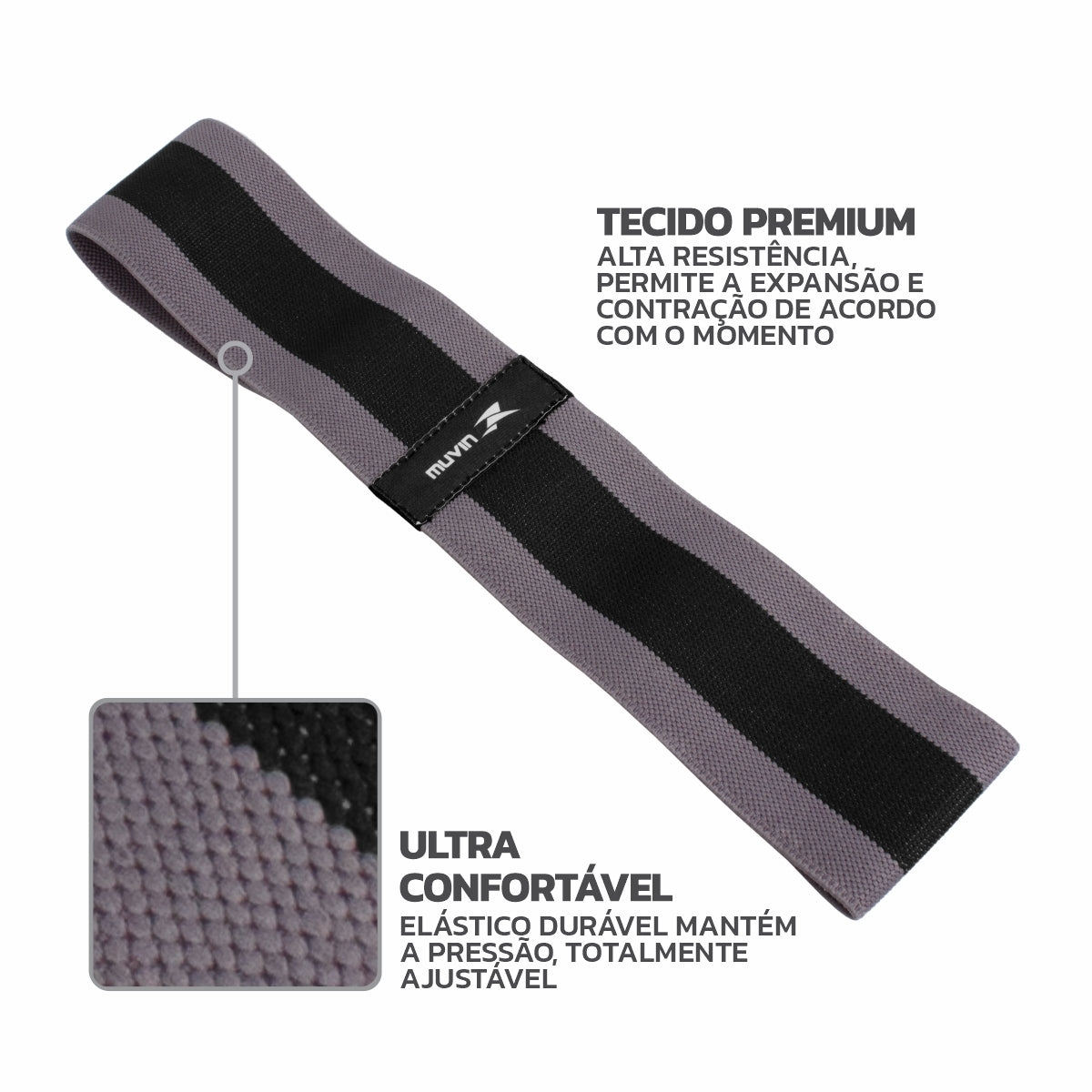 Hip Band - Kit com três elásticos de tensões diferentes