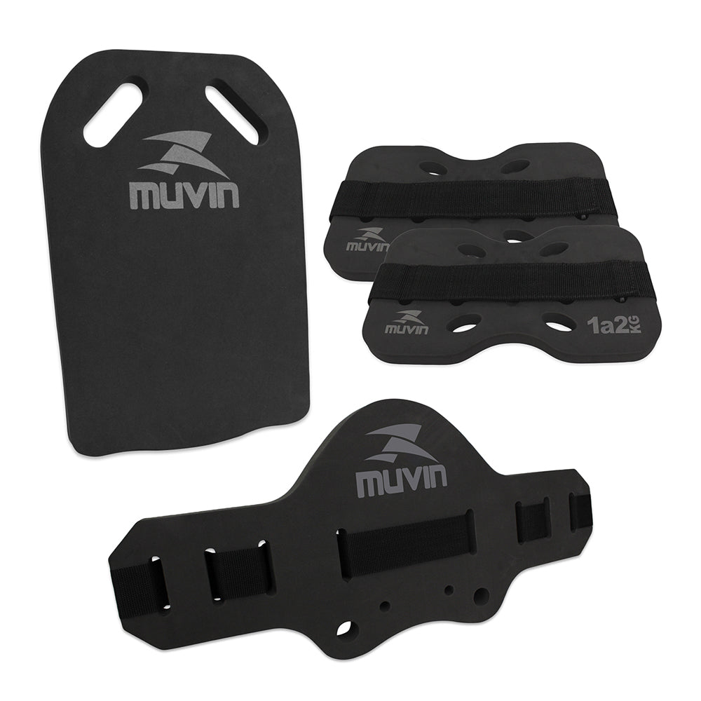 Kit Prancha Corretiva + Caneleira Hidroginástica - 1kg à 2kg + Cinto Flutuante