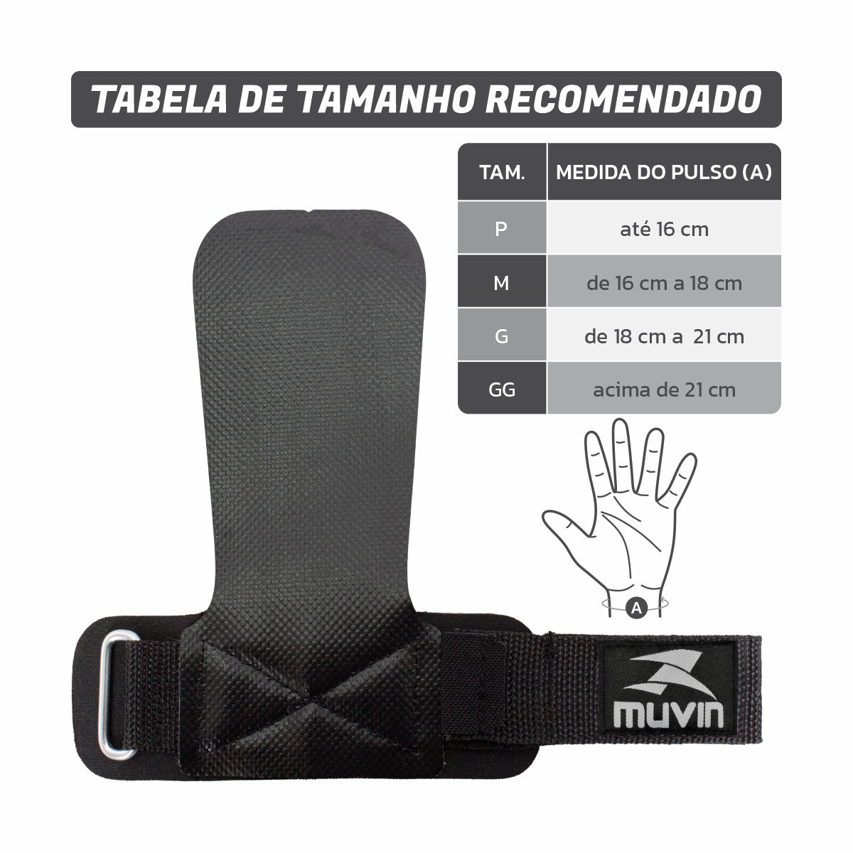 Luva Hand Grip para Crossfit Basic
