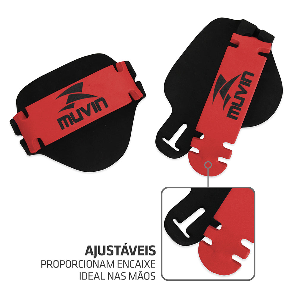 Kit 3 Pares de Luvas de Musculação em EVA Muvin Basics