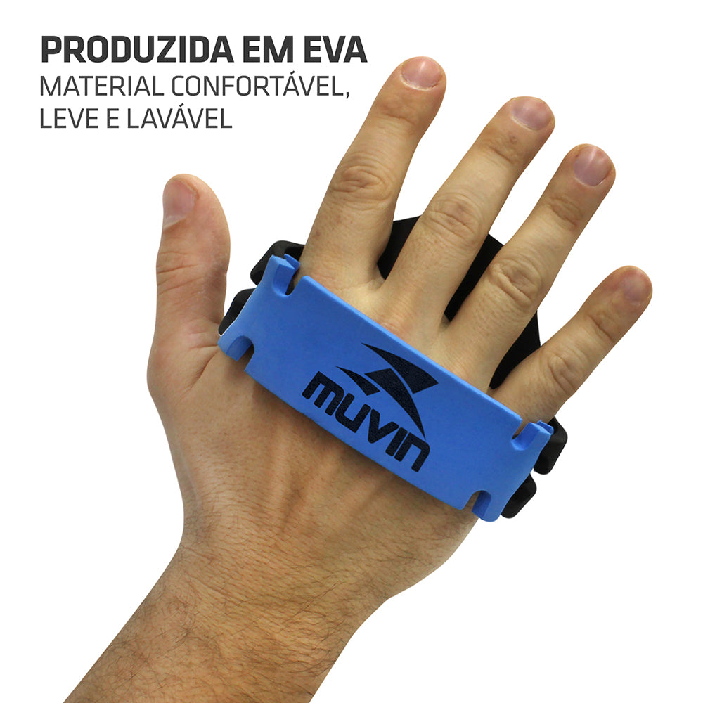 Kit 3 Pares de Luvas de Musculação em EVA Muvin Basics