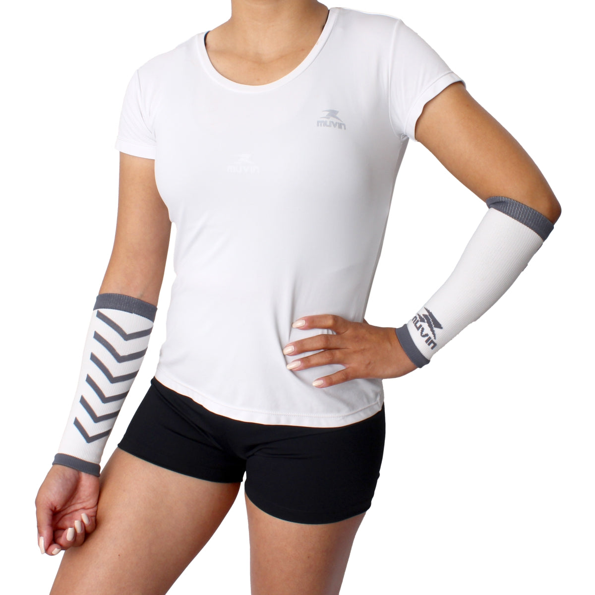 Kit 2 Pares Manguito Curto Voleibol Arrow Muvin