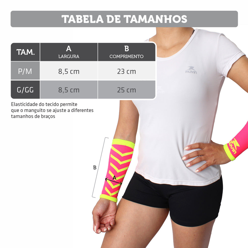 Manguito Curto Voleibol Arrow - Kit com 6