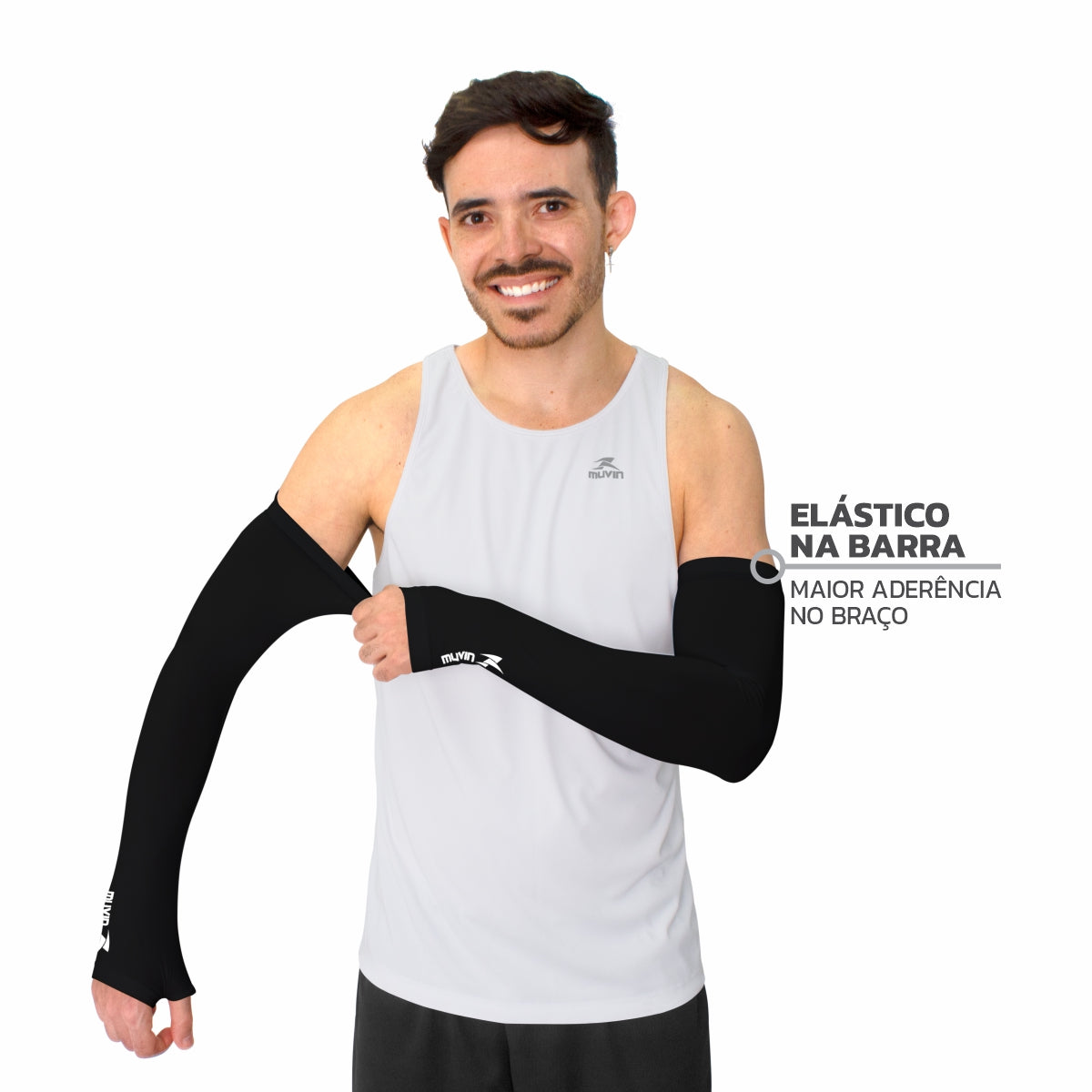 Manguito Longo Elástico Basic HC FPS UV50+ - Kit com 3