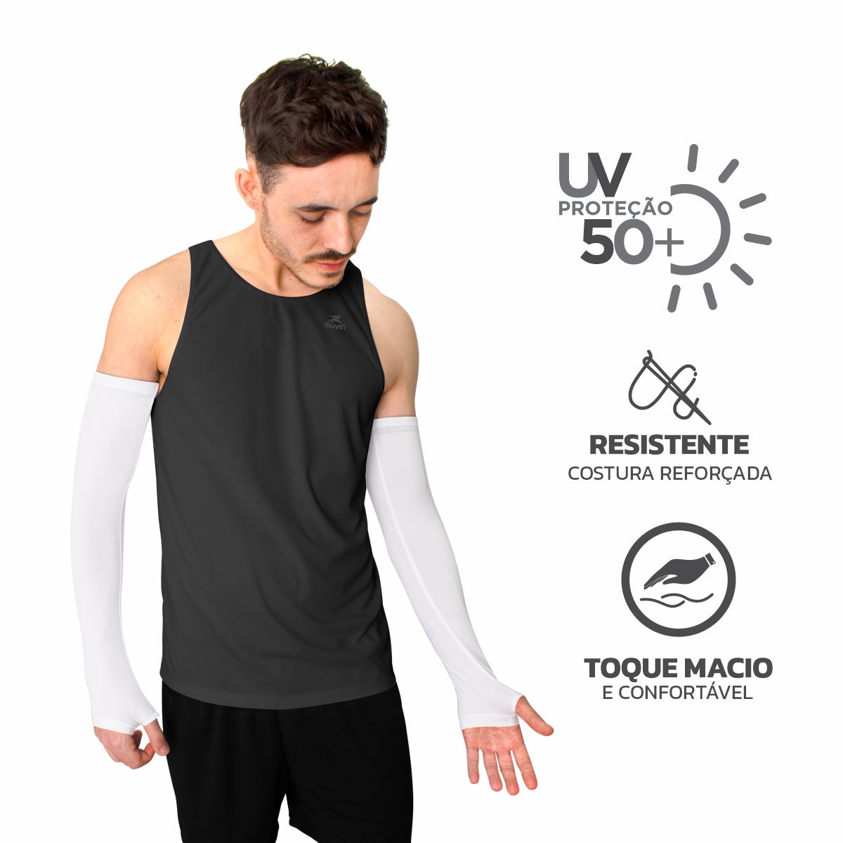 Manguito Longo Elástico Basic HC FPS UV50+