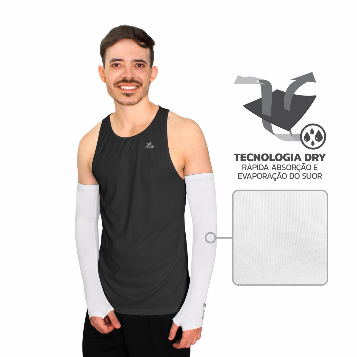 Manguito Longo Elástico Basic HC FPS UV50+