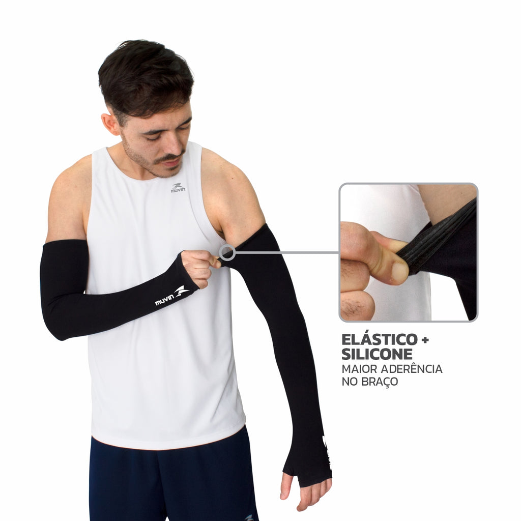 Manguito Longo Elástico Pro HC FPS UV 50+ - Kit com 2