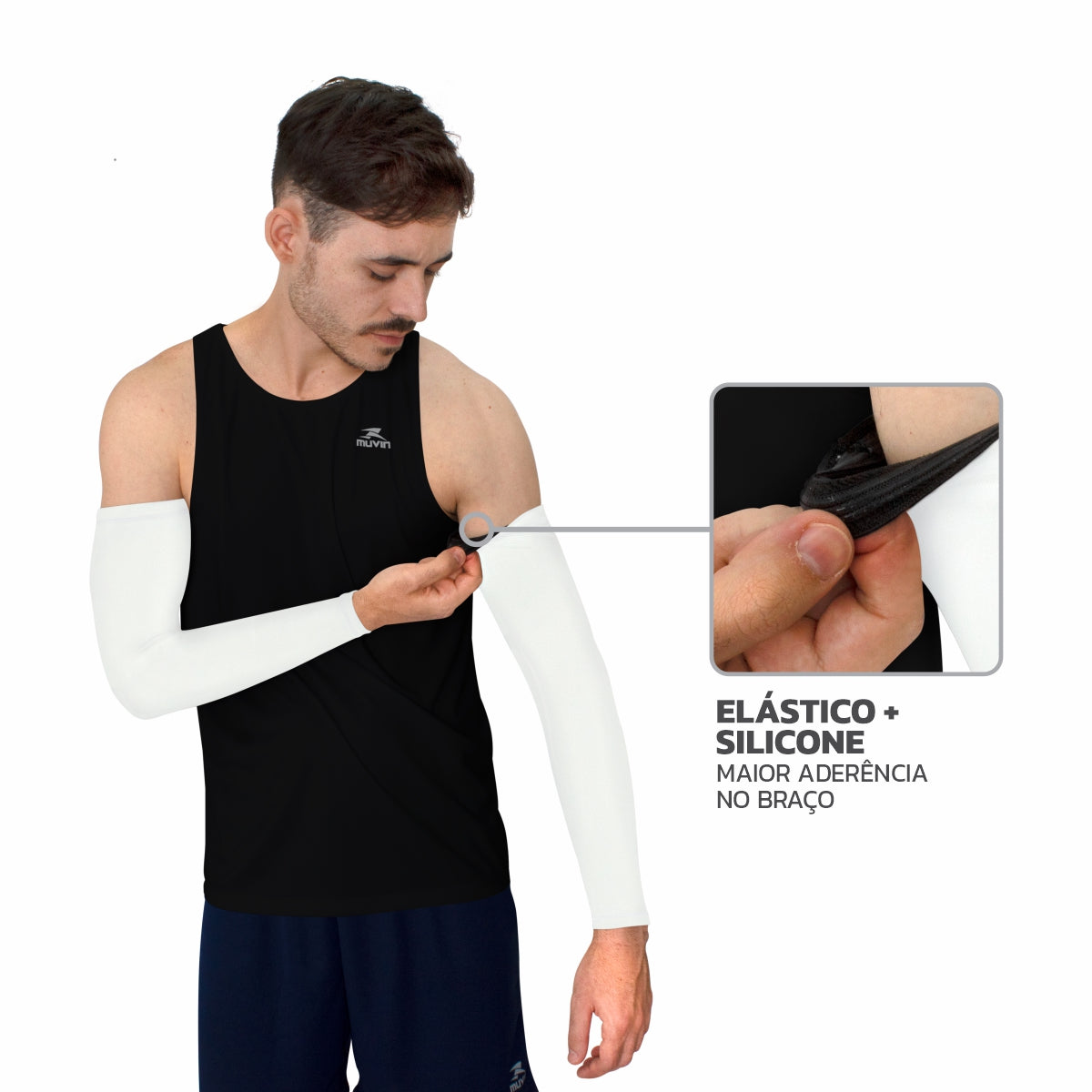 Manguito Longo Elástico Pro FPS UV 50+ - Kit com 2