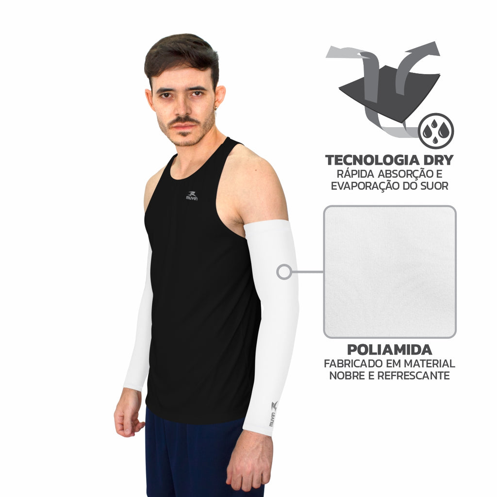 Manguito Longo Elástico Pro FPS UV 50+ - Kit com 2