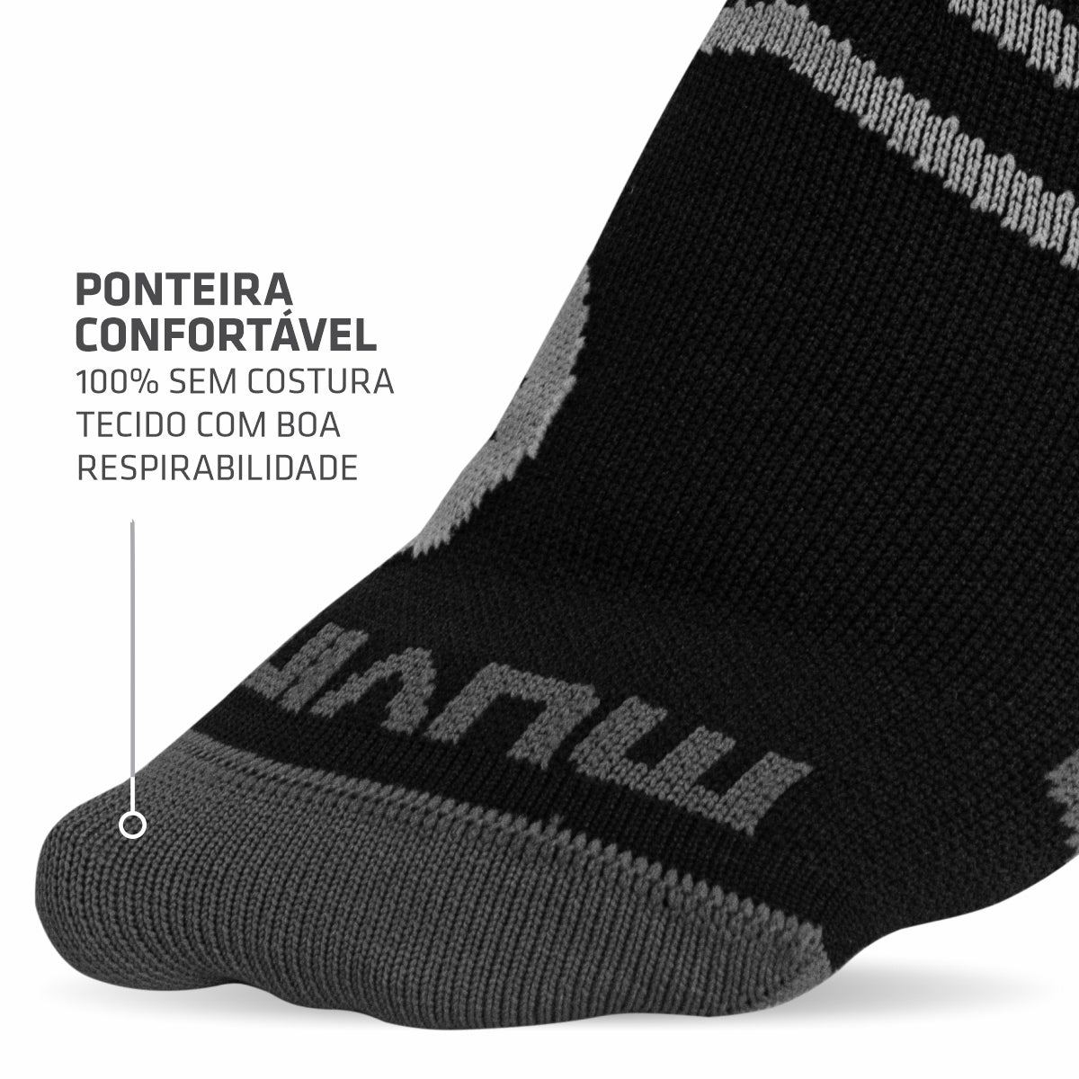 Kit Meia Cano Curto de Compressão Arrow + Braçadeira Porta Celular