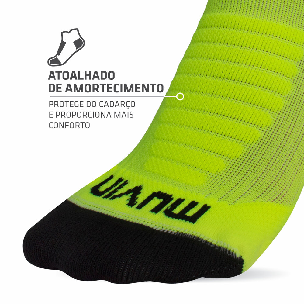 Meia Cano Curto Sport Performance - Kit com 3