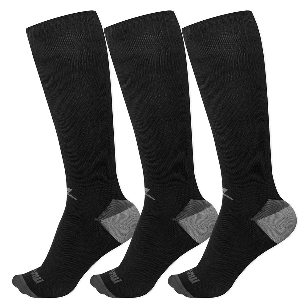 Kit 3 Pares Meia Cano Longo Compressão Solid Muvin Unissex