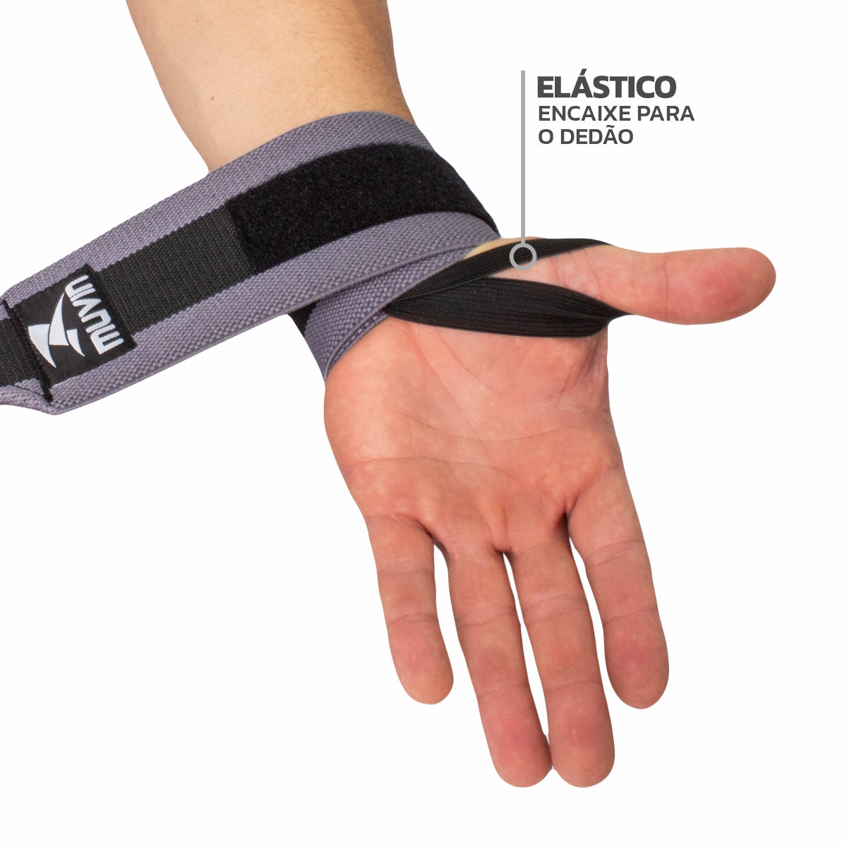 Kit Cinturão de Musculação + Munhequeira Elástica Longa para LPO