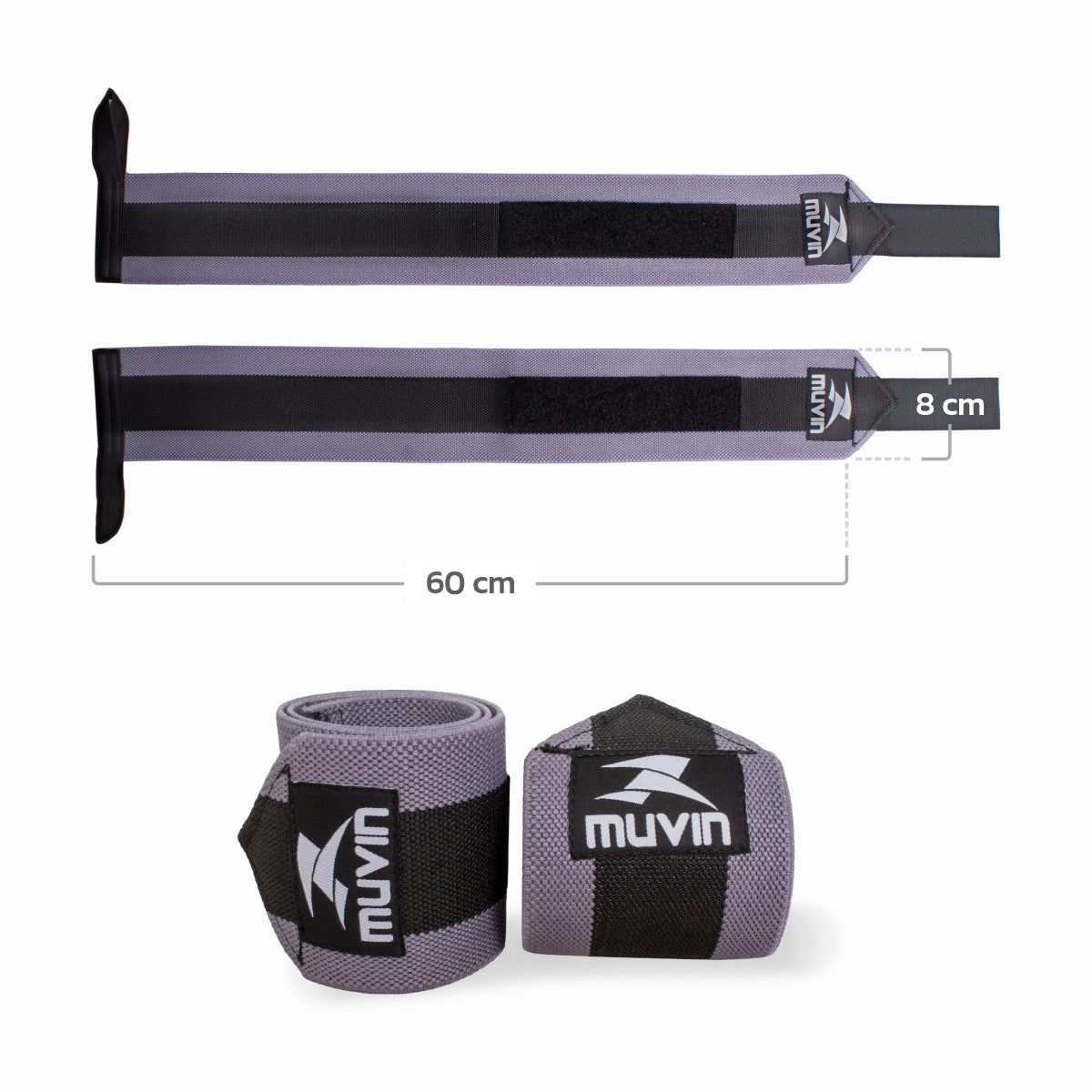 Kit Cinturão de Musculação + Munhequeira Elástica Longa para LPO