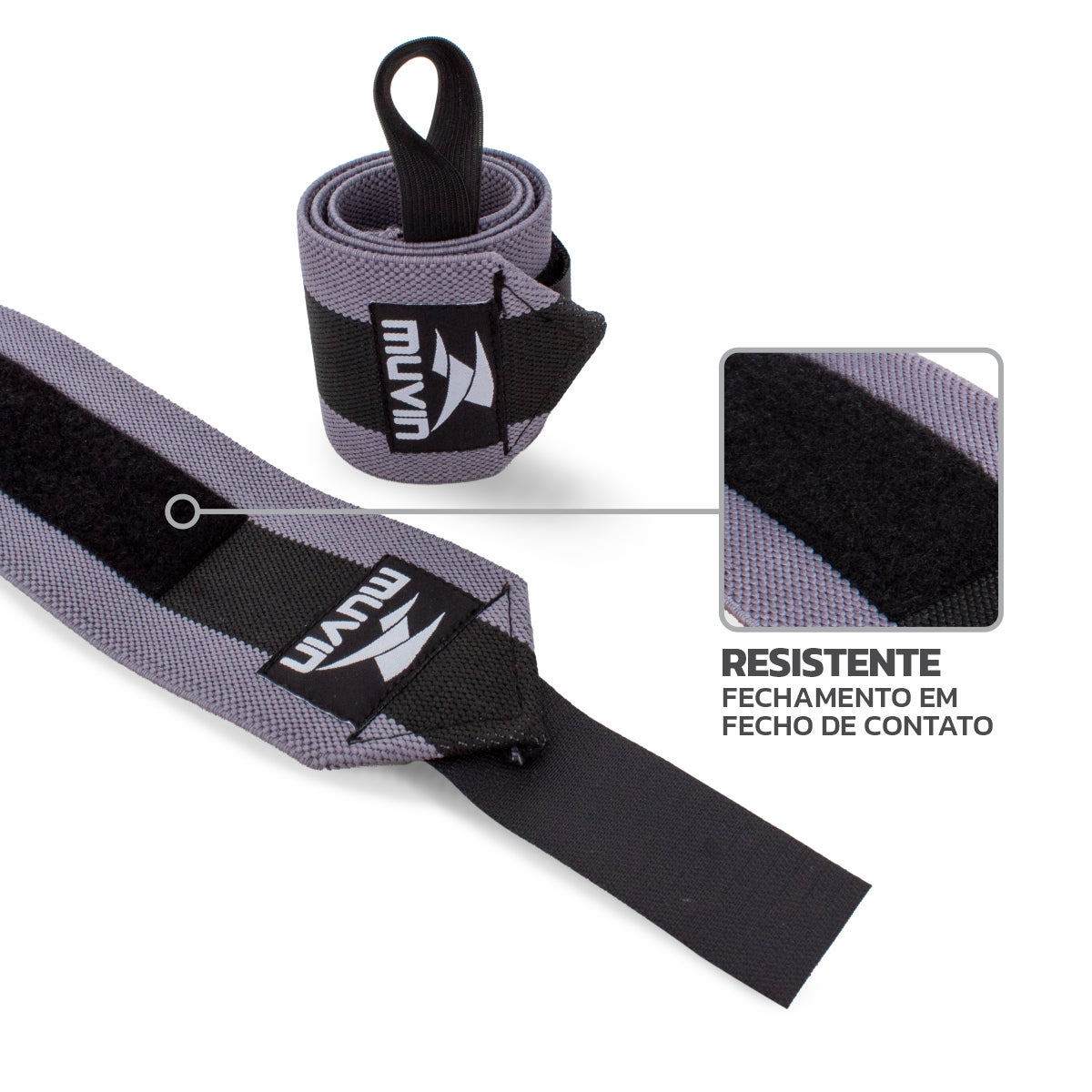 Kit Cinturão de Musculação + Munhequeira Elástica Longa para LPO