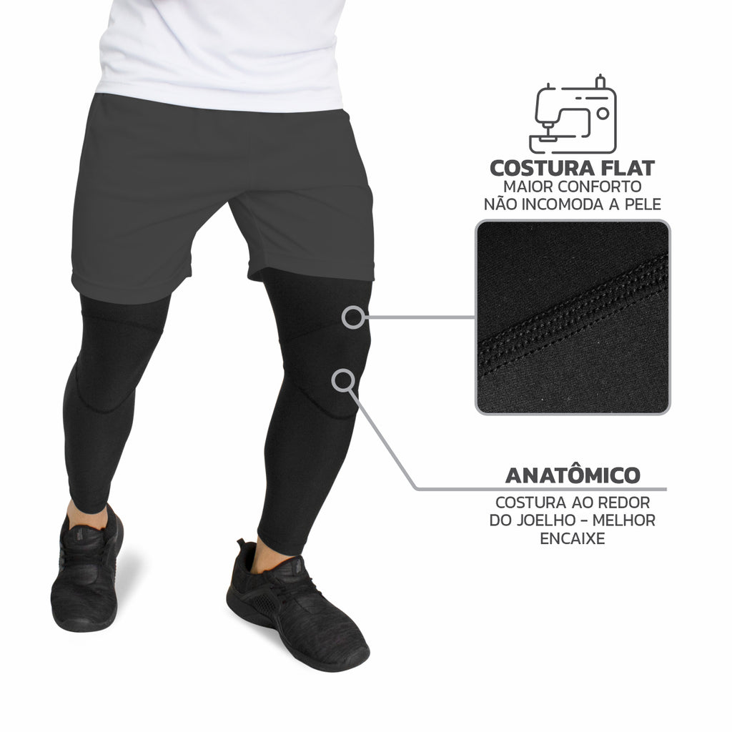 Kit Manguito Longo Elástico Pro FPS UV 50+ + Pernito Esportivo Pro Proteção Solar UV50+
