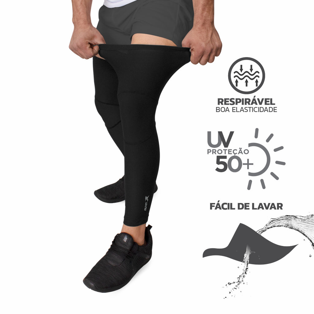 Kit Manguito Longo Elástico Pro FPS UV 50+ + Pernito Esportivo Pro Proteção Solar UV50+