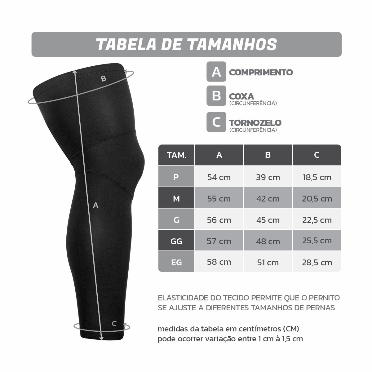 Pernito Esportivo Pro Proteção Solar UV50+